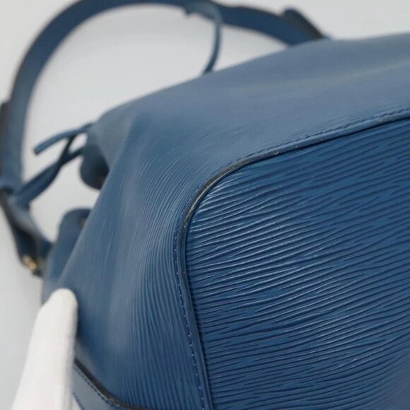 LOUIS VUITTON Epi Petit Noe Shoulder Bag Blue M44105 LV Auth 128706 - Picture 4 of 16